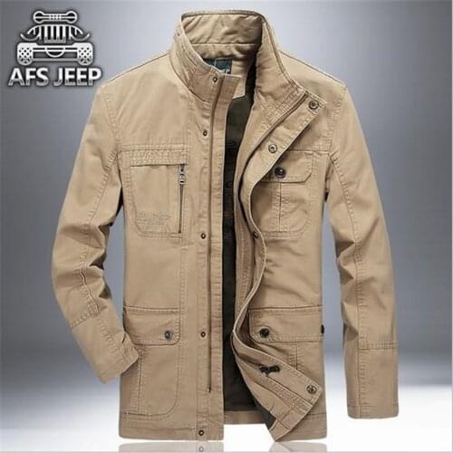 Mens Jacket Plus 3XL size Loose cotton solid cotton Military Men New Spring mens Casual Coats warm Military Jackets
