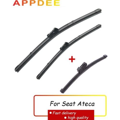 APPDEE Wiper LHD Front Rear Wiper Blades Set For Seat Ateca 2016 2017 2018 2019 2020 Windshield Windscreen 26"18"11"