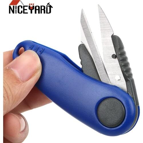 NICEYARD Fold Scissor Fish Line Scissors Portable Shrimp-Shaped Fishing Tackle Accessories Fishing Line Cut Clipper Sharp