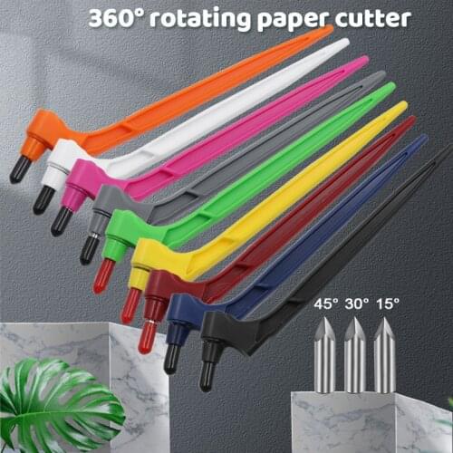 URANN 1PCS 360 Degree Rotating Blade Paper-Cutter Craft Cutting Knife DIY Art Wear-Resisting Art Cutting Tool