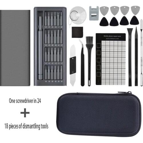 24 In 1 Screwdriver + 18 In 1 Disassembly Tool Multifunctional Combination Set Screwdriver Plastic Disassembly Tool
