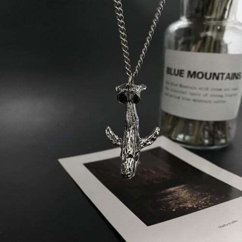 Whale Necklace Women Long Necklaces Chain Ladies Pendant Girl Jewelry Silver Color Lovers Hip Hop Korean Titanium Steel Collares