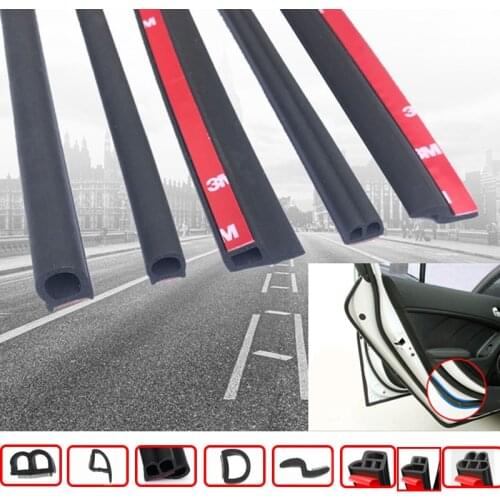 Self Adhensive P Z D B L Type 3Meters Car Door Seal Strip EPDM Rubber Noise Insulation Anti-Dust Soundproof Car Door Seal Strips