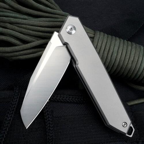 EDC Titanium Alloy Handle Folding Knife Paper Cutting Art Blade Cutting Knife Outdoor Camping Pocket Hunt Knife Tools