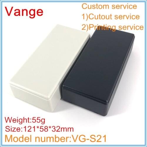 10pcs/lot long mould injection box 121*58*32mm ABS plastic material enclosure housing case for professional PCB product