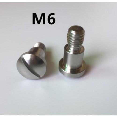 10PCS M6x3/4/5/6/8/10mm GB946 304 stainless steel slotted spherical cylindrical head axial screw step slotted screw