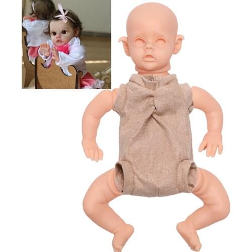 12inch About 32cm Unfinished Unpainted Blank Vinyl Parts Fairy Doll Kit DIY Toy Reborn Baby Doll For Children Birthday Gifts