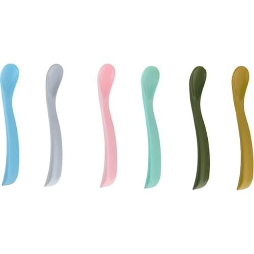 2PCS Silicone Spoons Soft Baby Feeding tableware Safe Material BPA Free Infant Toldder Dinnerware Food Grade Silicone