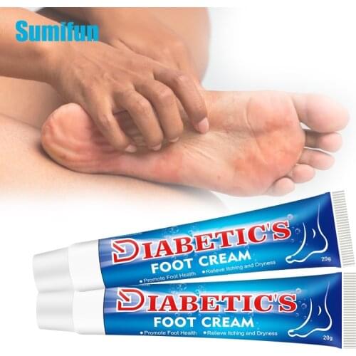 2pcs Sumifun Diabetes Diabetic Foot Treatment Cream Anti Inflammation Foot Ulceration Cream Itch Relief Moisturizing Skin Care