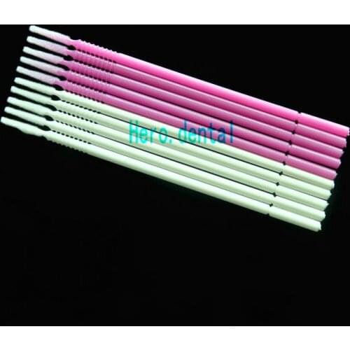 200pcs Dental Disposable Micro Brush Dental materials Micro Applicators long brush
