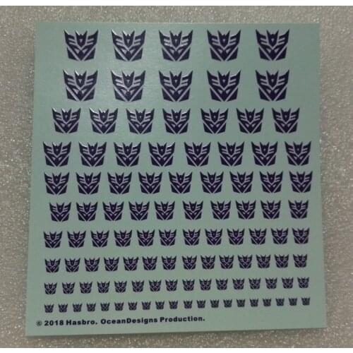 2018 Deformed Decepticons Decepticon Logo Sticker Water Sticker