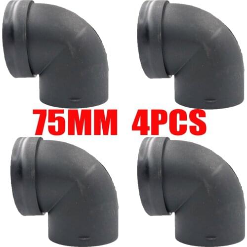 4pcs Air Vent Outlet Car Parking Heater Ducting L - 75MM Piece Elbow Bend Pipe Exhaust Connector For Webasto Eberspaecher Diesel