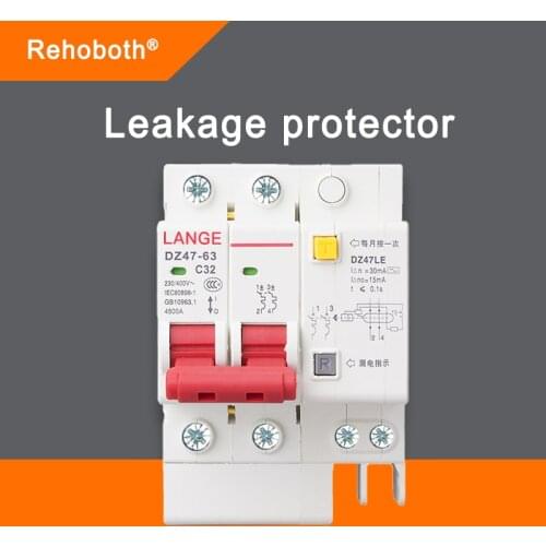2P+N Circuit breaker with over and short current Leakage protection RCB0 MCB Surge Protector