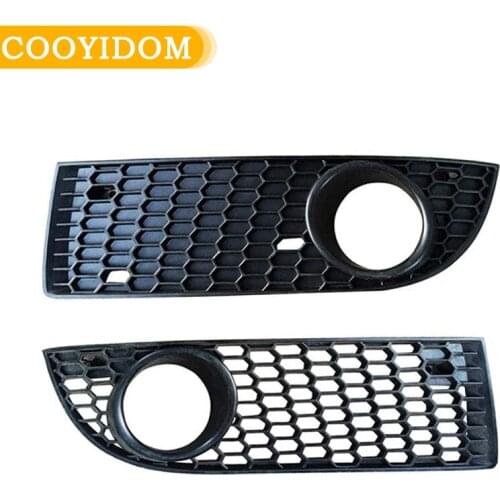 Car Front Bumper Fog Light Grill Fog Light Open Vent Grille Intake Cover For VW Jetta MK6 2008 2009-2013 Honeycomb Mesh Style