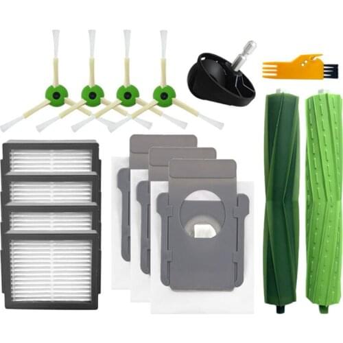 Side Brushes Main Roller Brush Dust Bag Hepa Filter for iRobot Roomba i7 i3 E5 E6 Series Robotic Vacuum Cleaner Spare Parts