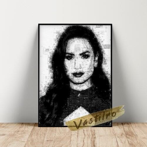 Demi Lovato Music Star Art Prints Poster Bar Pub Club Wall Decor Sexy Canvas Wall Stickers Live Music Wall Art Fans Home Decor