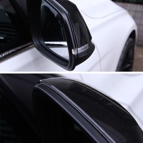For BMW 3 Series F30 F31 2013-2016 Car Accessories Car Outside Review Mirror Cover Trim Sticker Piano black Carbon fiber Colors