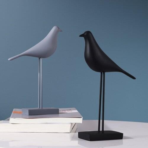 Modern Simple Style Board Room Desktop Bird Art Resin Crafts Home Decorations Creative Ornaments