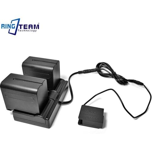 Dual Channel NP-F Charger Power Supply Adapter + DMW-DCC8 for Panasonic Camera DMC FZ1000 FZ200 FZ300 G7 G6 G5 GH2 GH2K GH2S GX8