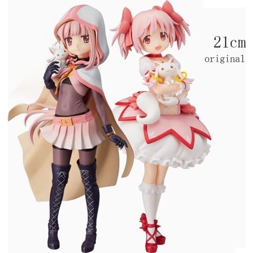 21Cm Original Sega Anime Figure Kaname Madoka Tamaki Iroha Anime Puella Magi Madoka Magica Action Figure Model Collectible Toys