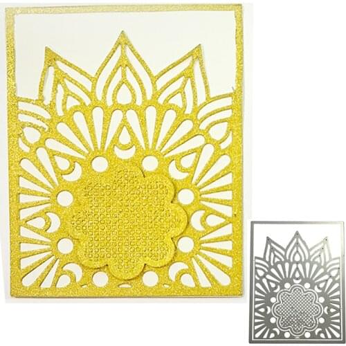 Background Border Floral Pattern Flower Metal Cutting Dies Mold Scrapbook Craft Mold Template Embossing Paper Mold Making New