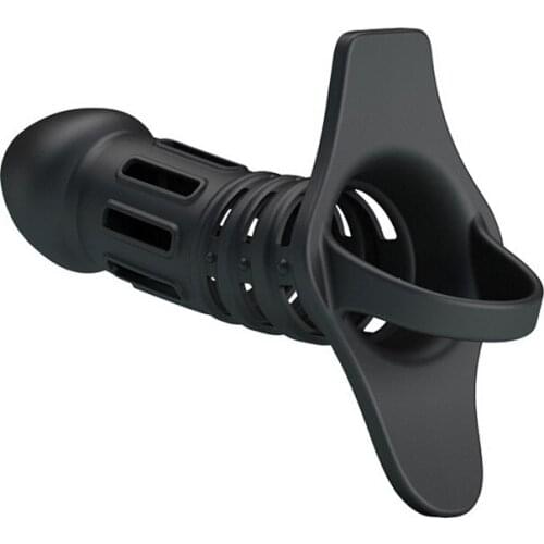 Flexible Silicone Hollow Glans Penis Sleeve with Scrotum Ring for Men Gay Dildo Penis Larger Delay Ejaculation Sex Toys for Male