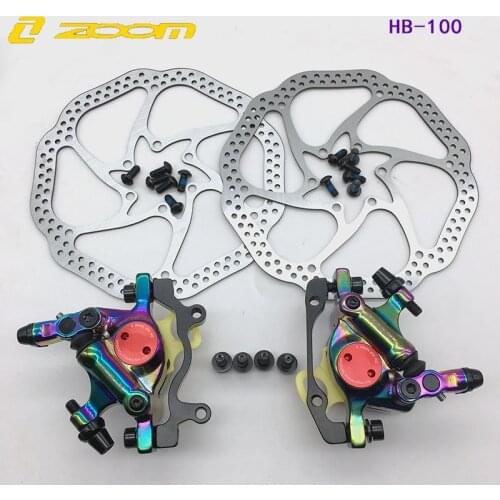 ZOOM XTECH HB100 MTB Line Pulling Hydraulic Disc Brake Calipers with rotors 120/140/160MM for MIJIA M365 Mi Electric Scooter