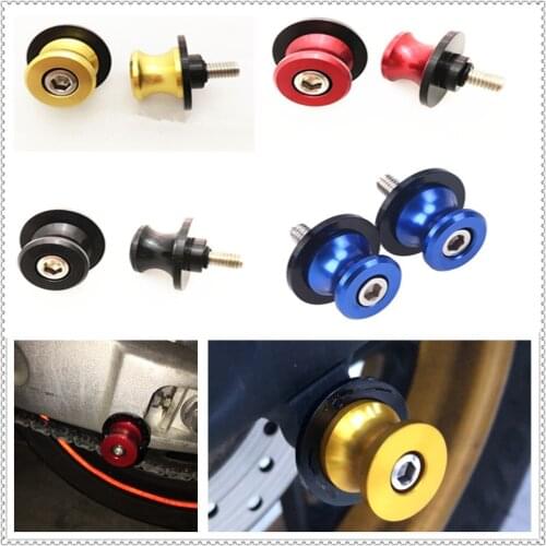 6mm 8mm 10mm swing arm Spools Sliders motorcycle Swingarm Spool slider for KTM 350EXC-F SIX DAYS 400XC-W 400EXC 400EXC-R