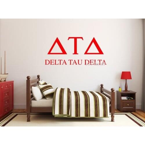 Sorority Fraternity Name Wall Decal Graphics Dorm Room Wall Decor DIY Self-adhesive Wallpaper Artistic Design Wall Tattoo SA616