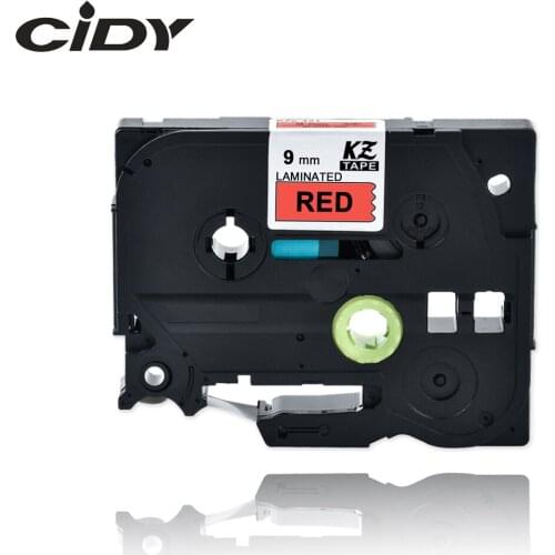 CIDY TZ421 TZ 421 TZe421 TZe 421 Laminated Adhesive tz-421 tze-421 Labels Tape P Touch black on red Compatible For Brother