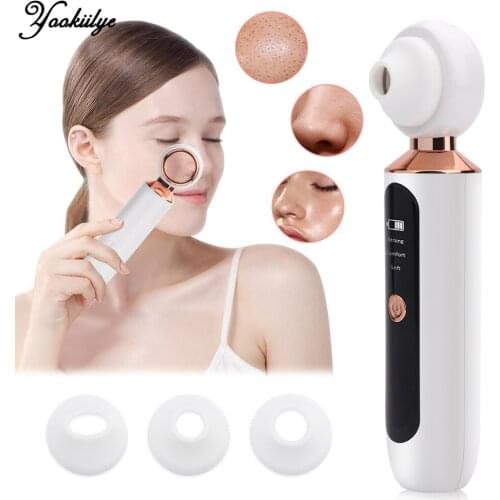 Pore Cleaner Visual Blackhead Remover Vacuum Nose Face Deep Cleansing Skin Care Machine with Magnifier LED Light Acne Removal
