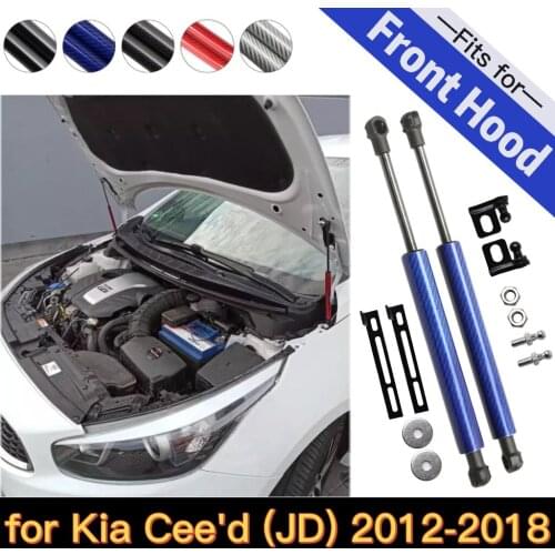 Lift Support Shock for Kia Ceed Cee'd II JD 2012-2018 Absorber Damper Carbon Fiber Bonnet Modify Gas Struts