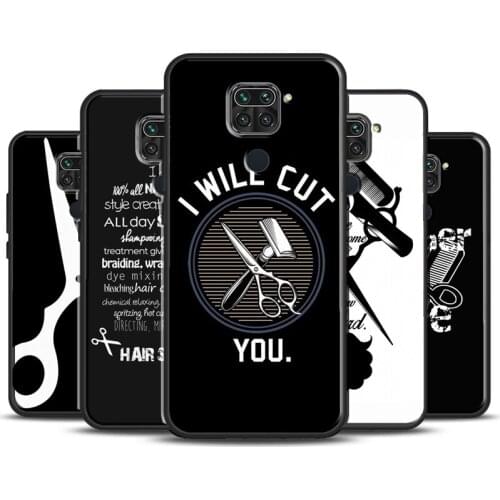 Barber Stripes Scissors Case For Xiaomi Redmi 9 9C 9A 8 8A 7A 10X K30 Ultra Cover For Redmi Note 8 9 Pro 7 8T 9S