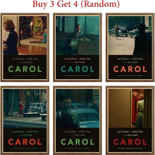 Carol Retro Movie Poster posters & prints Art Prints Classic Film Fashion photograph Wall Posters For Cafe Bar Decor 42X30cm