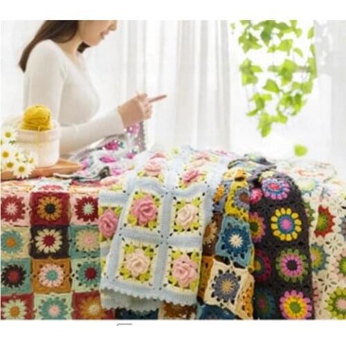Handmade knitting Braided blanket material package tutorial unfinished products