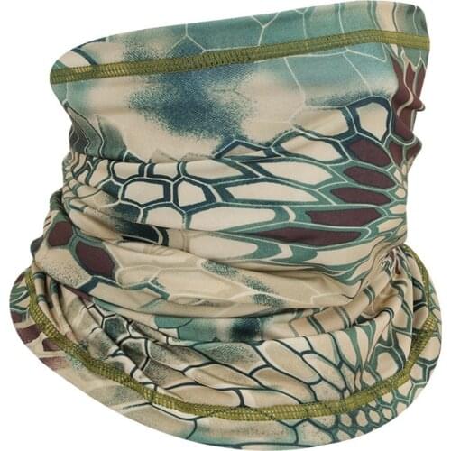 Mege Brand Neck Gaiter Bandana Sun Protective Scarf Sun Mask Face Mask for Outdoor Solid Military Tactical Breathable Airsoft