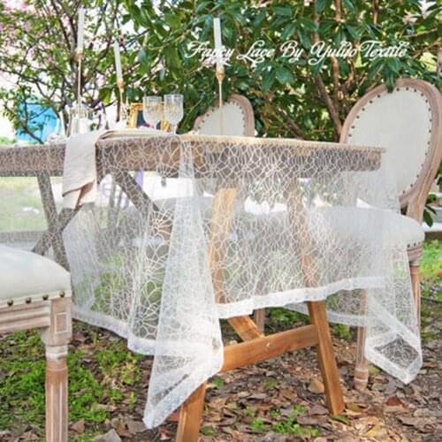 Скатерть на стол Nordic American Pastoral Retro Tablecloth Lace Square White Pure Color Dust Table Cover European Tafelkleed