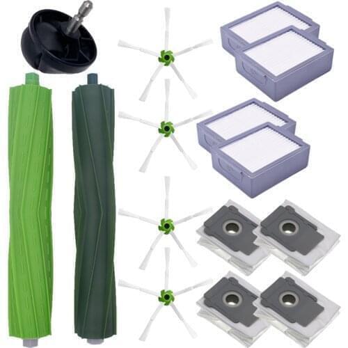 Roller 5 Arms Side Brush Dust Bags Guide Wheel Replacement for iRobot Roomba i7 E5 E6 I Series Robot Vacuum Cleaner Spare Parts