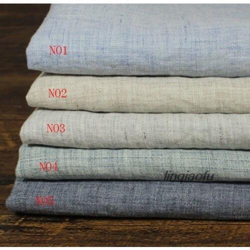 High-quality yarn-dyed linen fabric with super drape feeling, dress linen clothing fabric