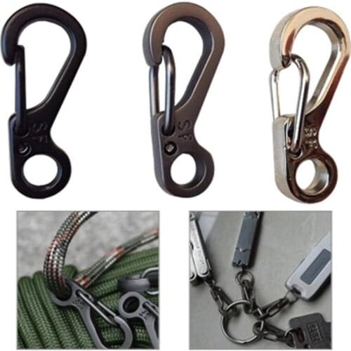 1Pc/2Pcs/5Pcs/10Pcs/Lot Keychain Spring Clasps Climbing Carabiners Camping Bottle Hooks Paracord Tactical Survival Gears ZJ55