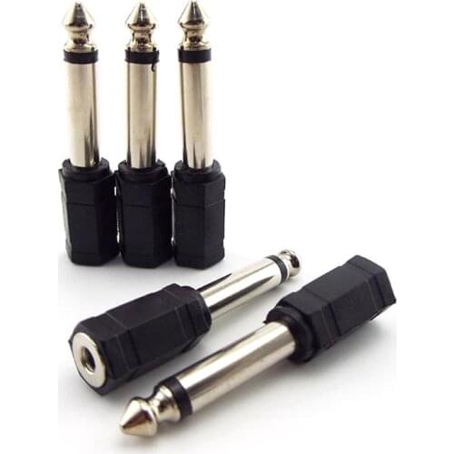 2/5/10pcs 3.5mm Mono Plug Female Stereo Connector Audio Converter 3.5mm Jack Socket Gold Plated Durable Adaptor Earphone Adapter