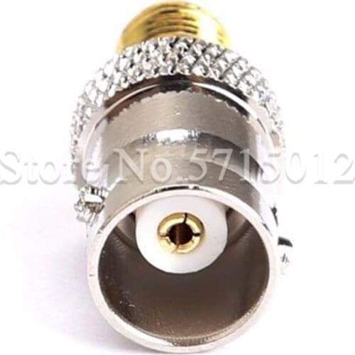 2pcs BNC Famale Turn to SMA Famale Adaptor BNC-K/SMA-K Pure Copper Panel Mount RF Coaxial Adapters