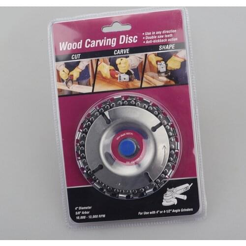 4inch Chain grinding disc plate Wheel Wood Carving Angle Grinder Chain Disc for Angle Grinder Woodworking Carving