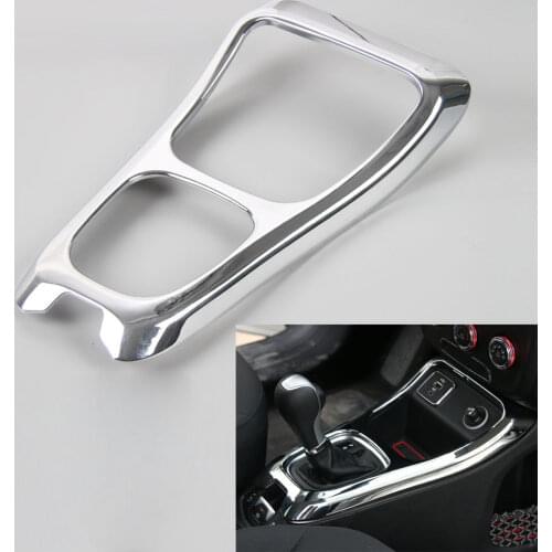 BBQ@FUKA 1pc ABS 6 Colours Console Gear Shift Shifter Panel Cover Trim Fit For Jeep Compass 2017+ Car accessories