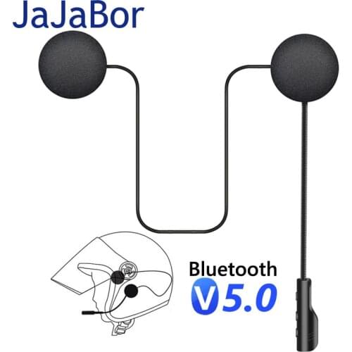 JaJaBor Motorcycle Helmet Headset Auto Answered Moto Headphone Wireless Handsfree Bluetooth-compatible Stereo MP3 Speaker