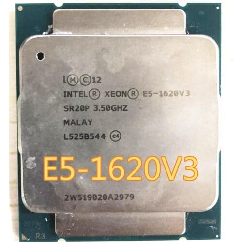 E5-1620V3 Original Intel Xeon E5 1620 v3 3.50GHz 4-Core 10MB E5-1620 v3 DDR4 2133MHz FCLGA2011-3 TPD 140W E5 1620V3