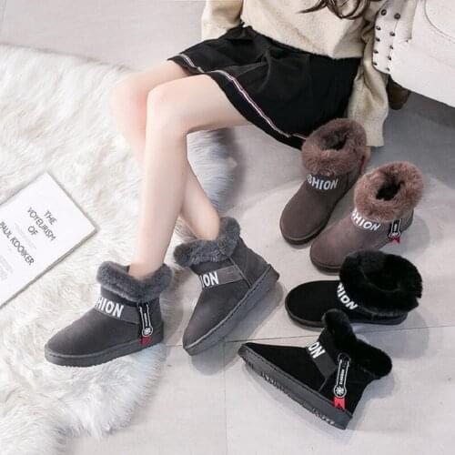 ZEEKSON 2020 autumn and winter snow shoes women Korean flat shoes women wild plus velvet shoes women casual platform shoes women