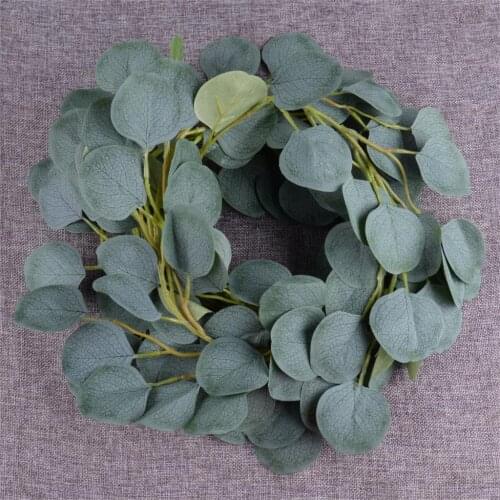 LETAOSK 2M Leaf Artificial Eucalyptus Hanging Rattan Home Wedding Greenery Party Decoration 6.56 ft