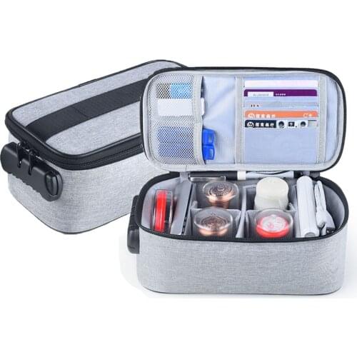 Multifunction Digital Organizer Bag With Password Lock Seal Card Usb Charger Wires Zipper Storage Case Travel Packing Small Bag