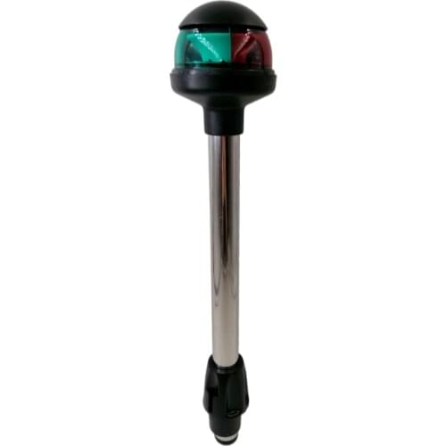 Marine LED Boat Navigation Pole Lights For Yacht Marine Stern Anchor Plug-in Bi-color Light RedGreen